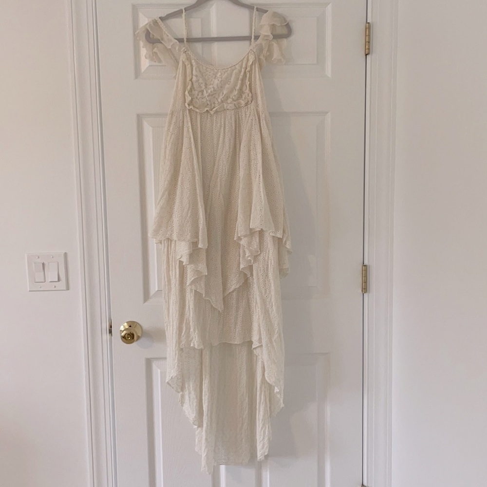 Free people tier cream boho dress